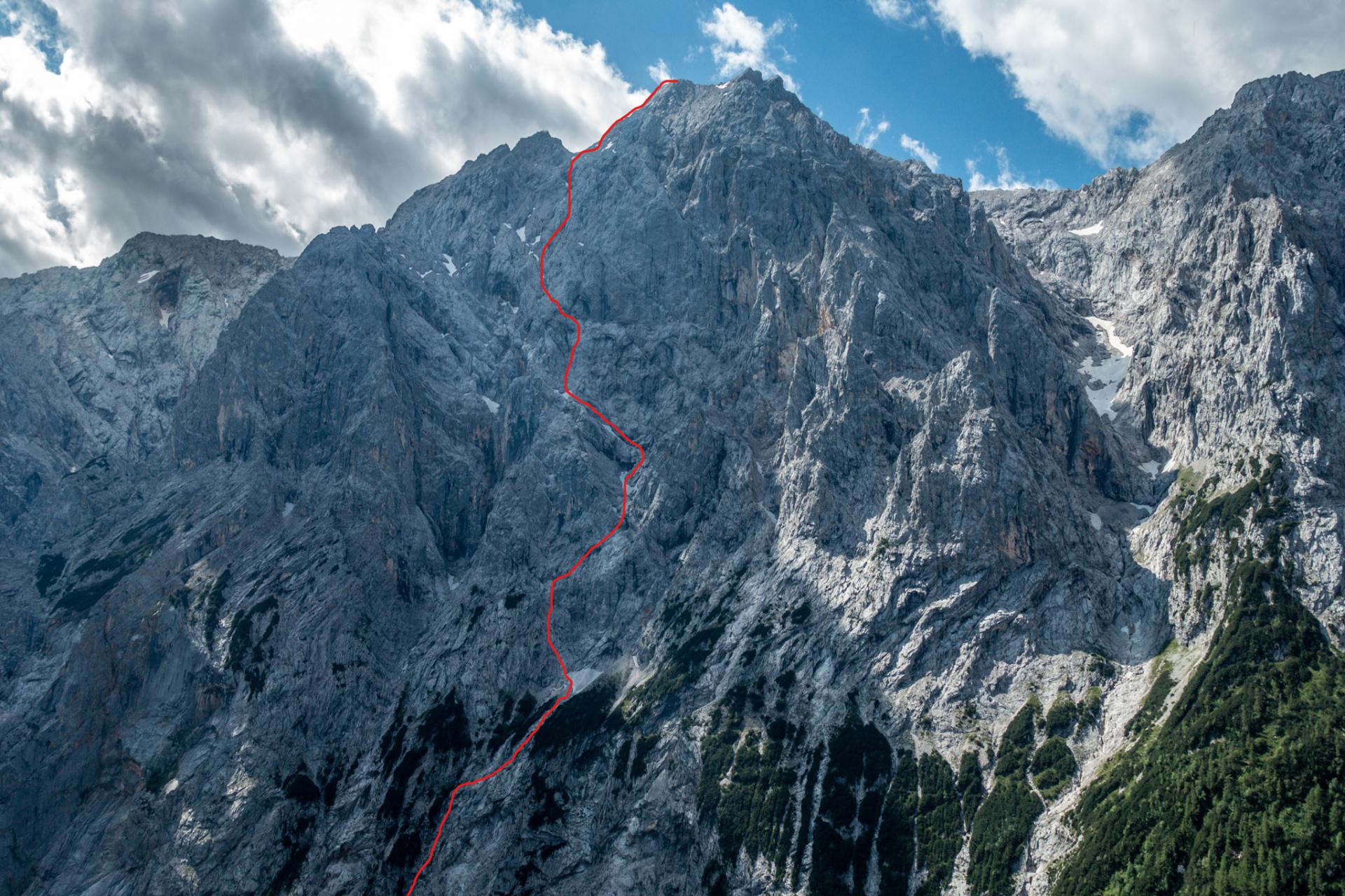 Hochwanner Nordwand Bergführer Alpinschule Zugspitze Wetterstein Hochwanner Nordwand Bergführer Alpinschule Zugspitze Wetterstein
